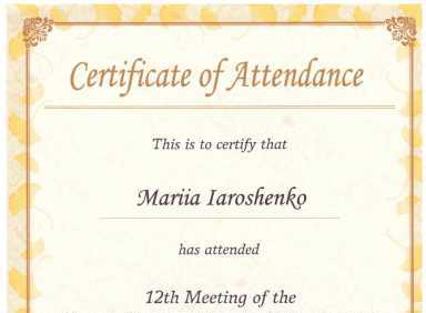 certificate